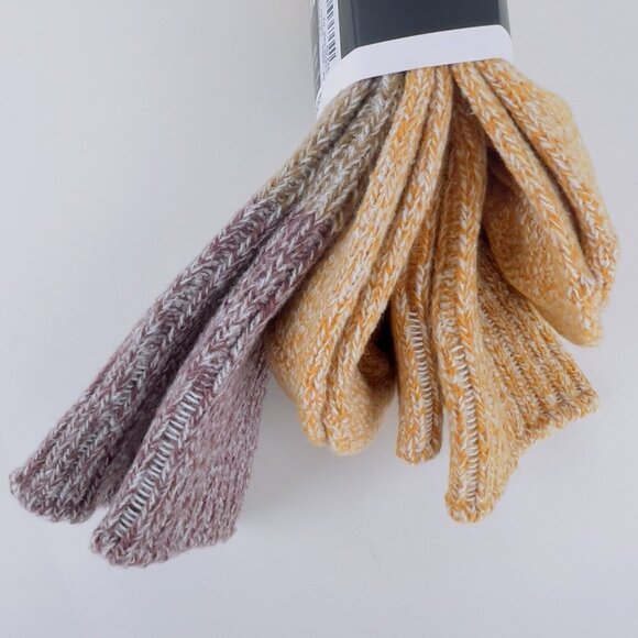 FRYE Women's Supersoft Boot Socks 2 Pairs Gold/Brown/Wine Shoe Size 5-10 NWT - Picture 2 of 6